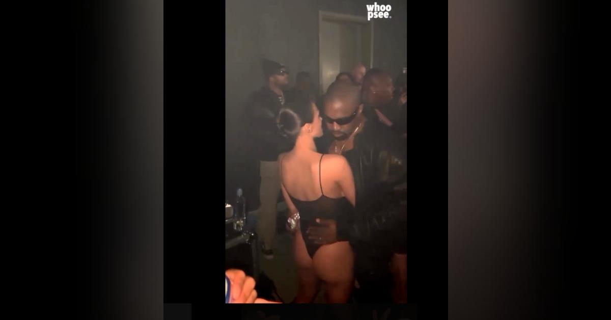 kanye west bianca censori bodysuit grammys after party