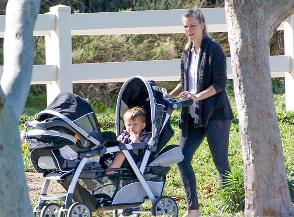 Heather Morris Cuddles Son Owen Bartlett