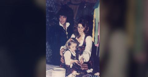 Photo of Priscilla, Elvis and Lisa Marie Presley