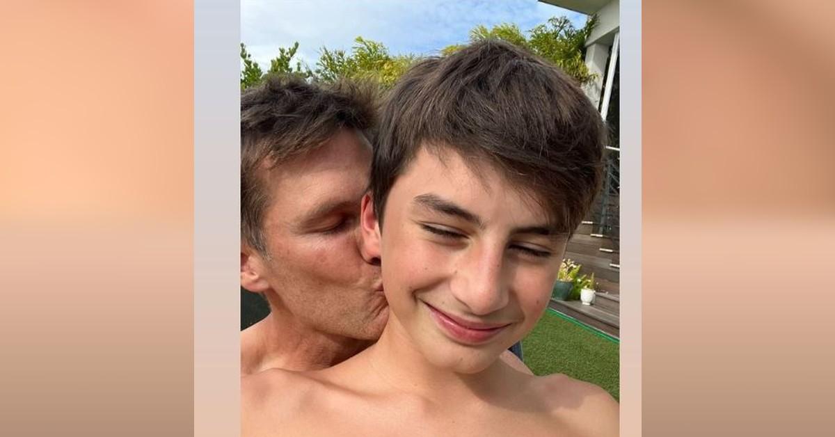 Tom Brady Gushes 'Love This Boy' As He Lounges Poolside With Son Ben