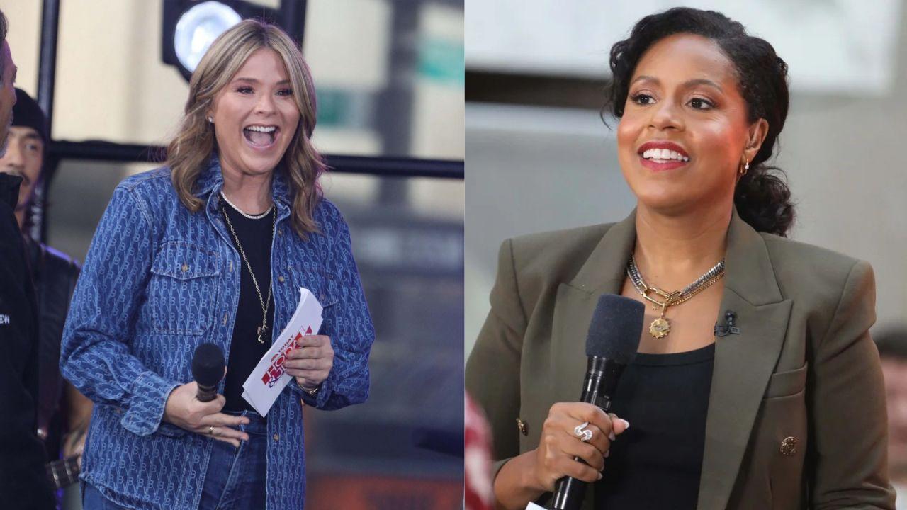 Split image of Jenna Bush Hager and Sheinelle Jones.