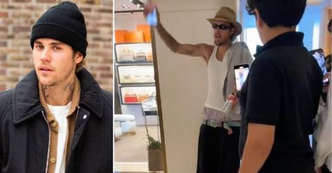 Composite photo of Justin Bieber.