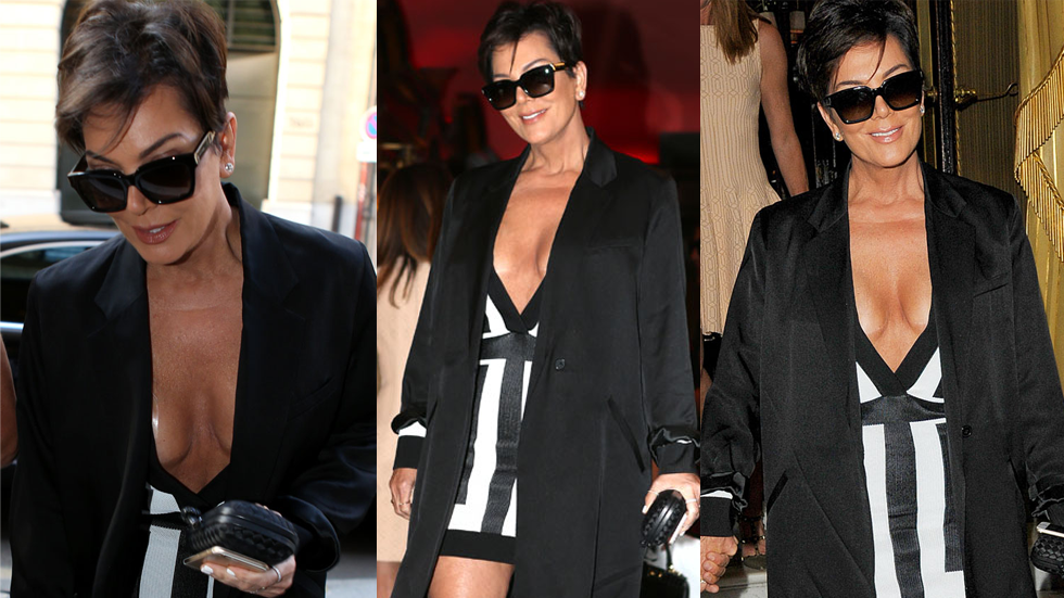 Kris jenner nip slip