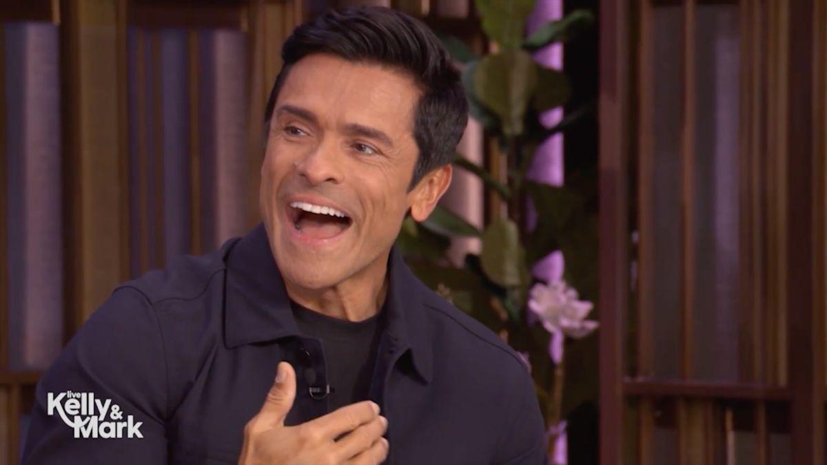Image of Fans gushed over Mark Consuelos' sweet reaction to a surprise birthday message from his dog Lena.