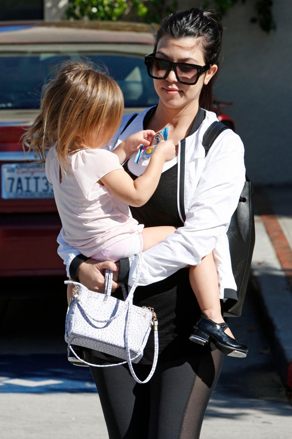 Kourtney Kardashian Takes Penelope To Ballet Class in LA