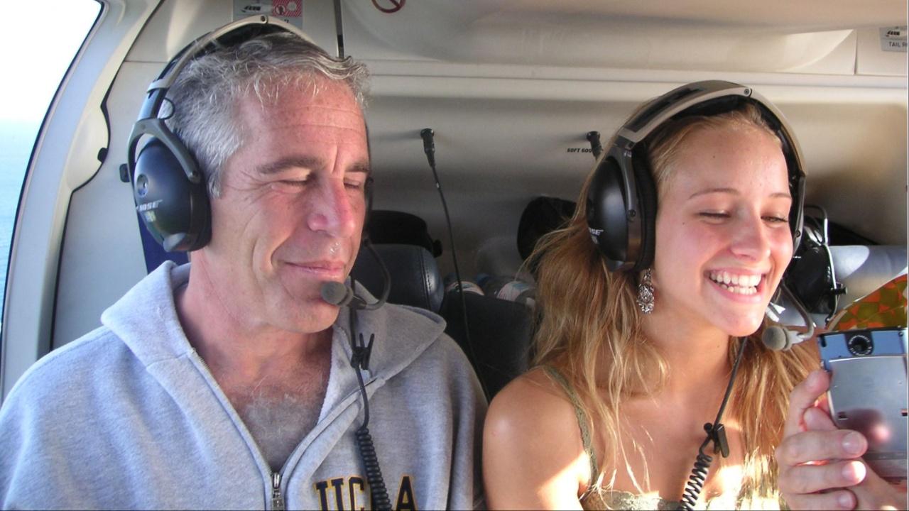 Epstein and a woman