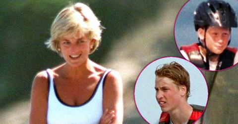 Princess Diana Prince William Harry Vacation Photos Long