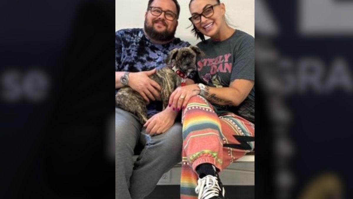 image of Chaz bono and wife 