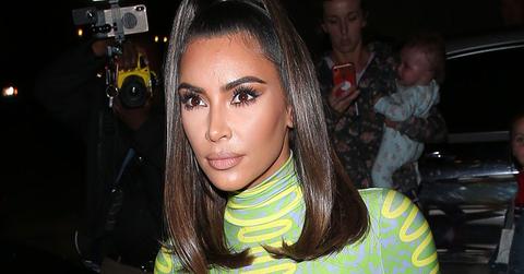 kim kardashian lime green dresse