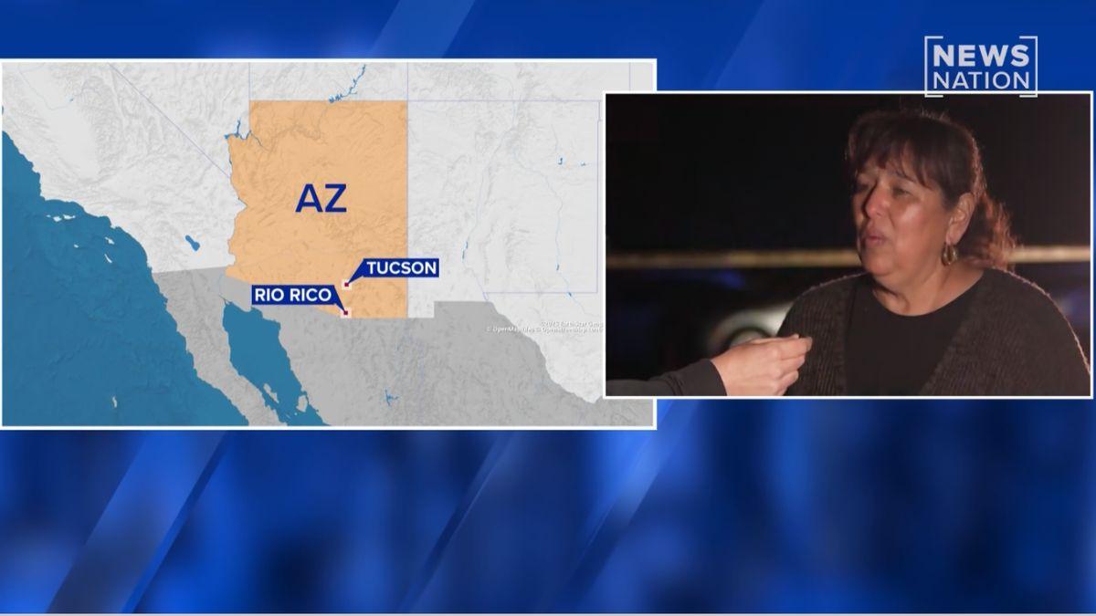 The woman revealed cops broke down her home's door to search the place.