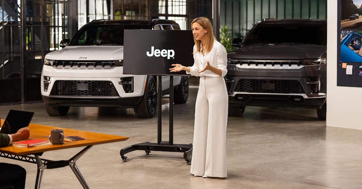 image of Iliza Shlesinger is featured in a new video featuring the 2026 Jeep® Grand Wagoneer.