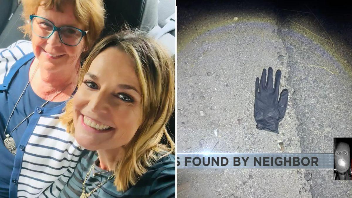 image split of glove and Nancy and savannah guthrie