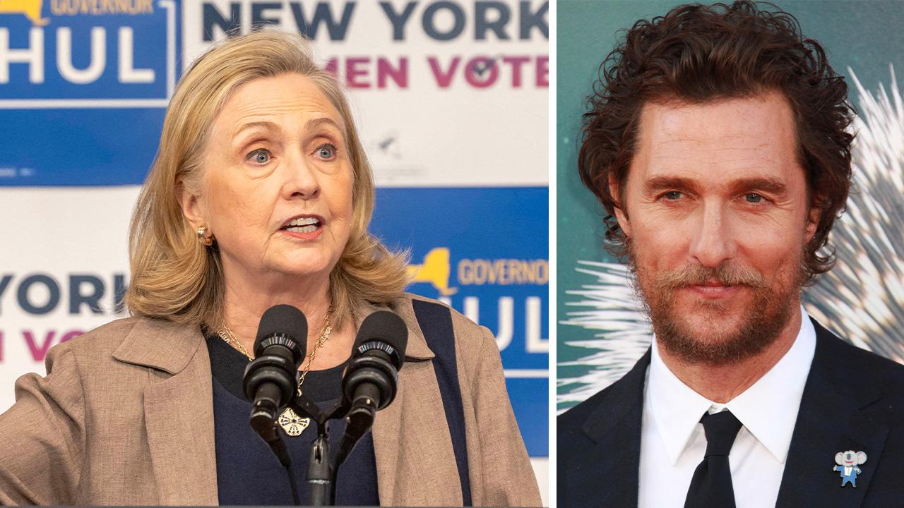 Image of Hillary Clinton said Mathew McConaughey's comments were 'unfortunate' as midterms loom.