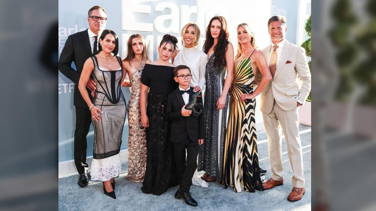 Alix Earle and her family at 'Earle Meets World' premiere