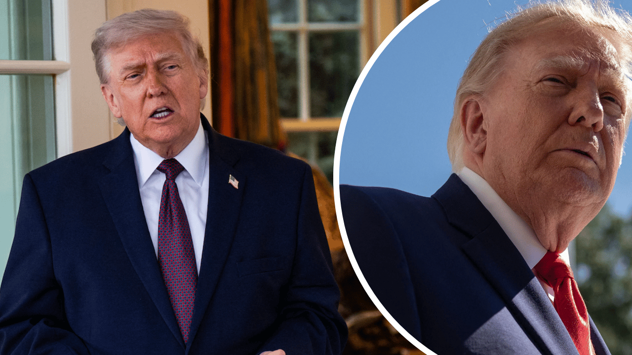 Composite photo of Donald Trump.