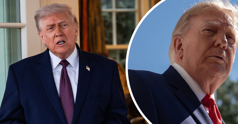 Composite photo of Donald Trump.