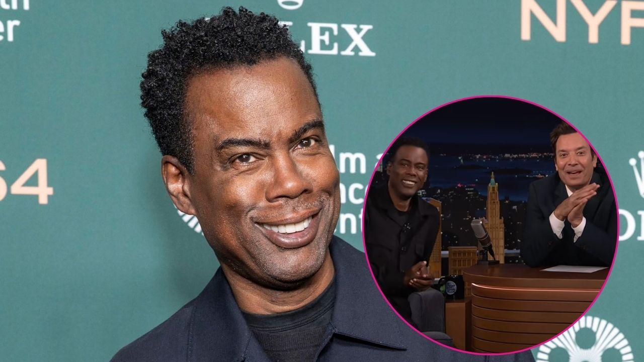 Split photo of Chris Rock and Jimmy Fallon