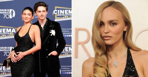 Photo of Kylie Jenner with Timothee Chalamet and a picture of Lily-Rose Depp