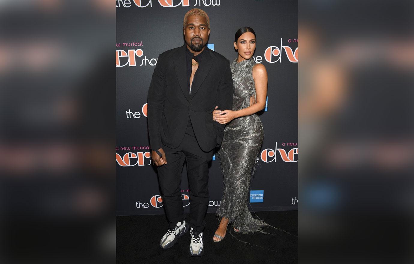 Kim Kardashian And Kanye West On Red Carpet