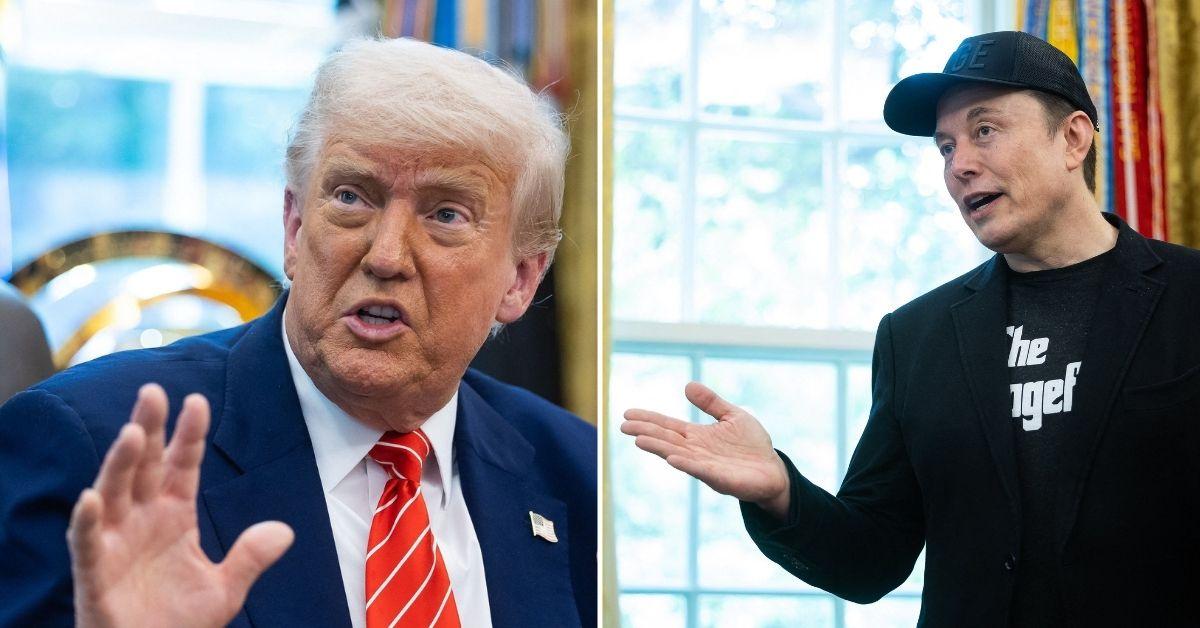 Composite photo of Donald Trump and Elon Musk