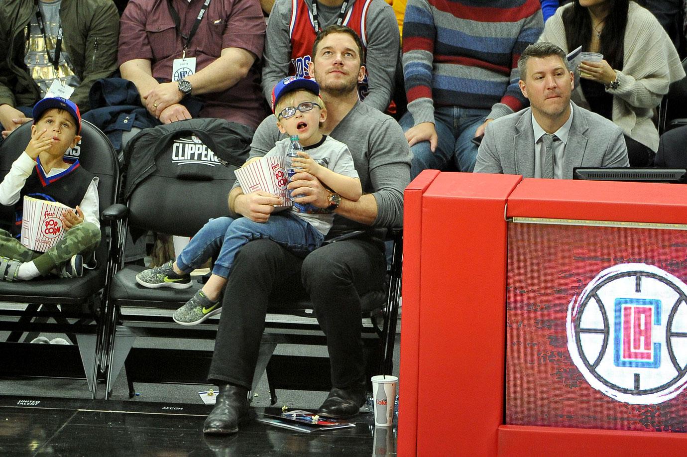 Chris pratt son basketball game