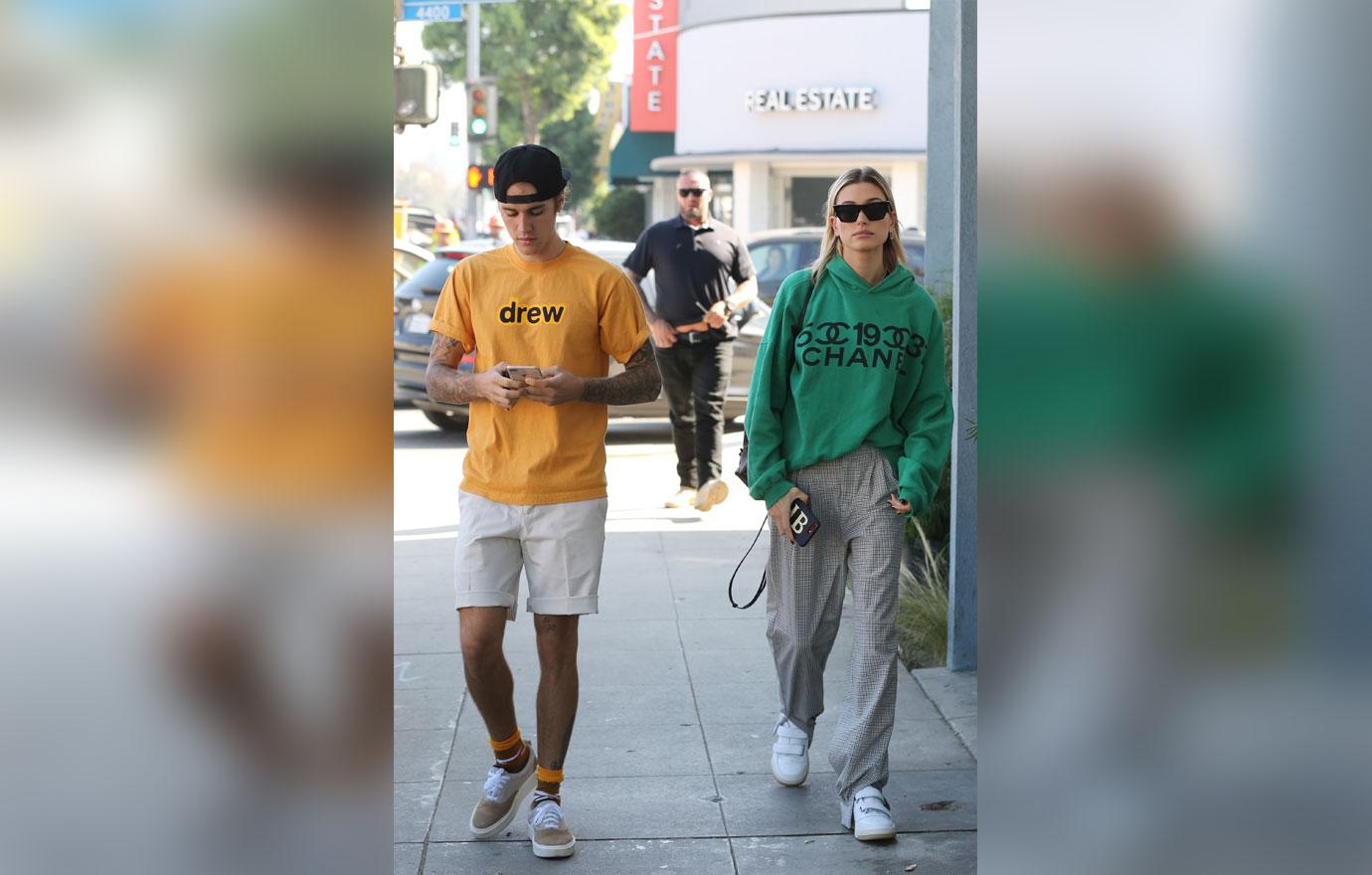 Justin Bieber and Hailey Baldwin head for a bite to eat