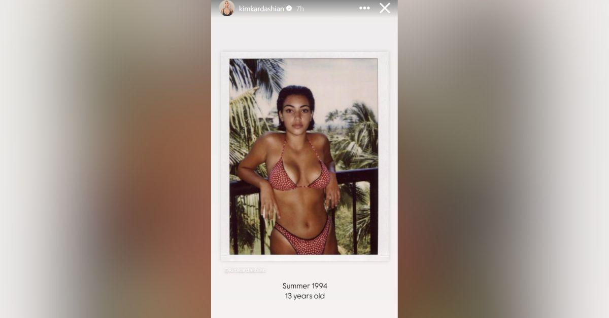 kim kardashian chicago west twin bikini throwback