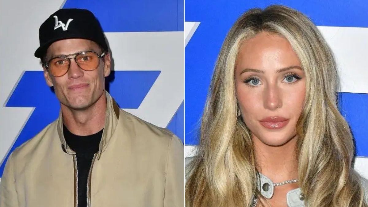 Split photo of Tom Brady and Alix Earle