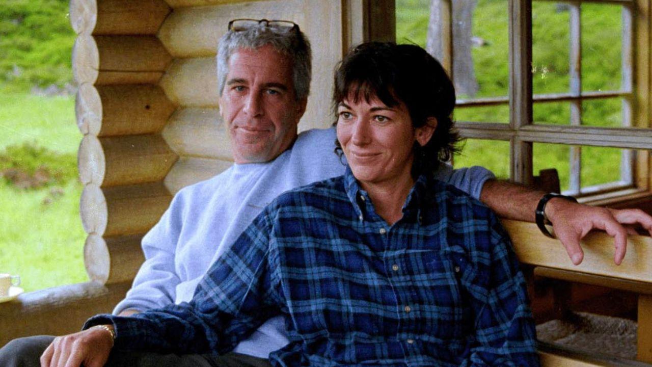 image of Ghislaine Maxwell allegedly introduced a Jeffrey Epstein accuser to Donald Trump at a New York City party.
