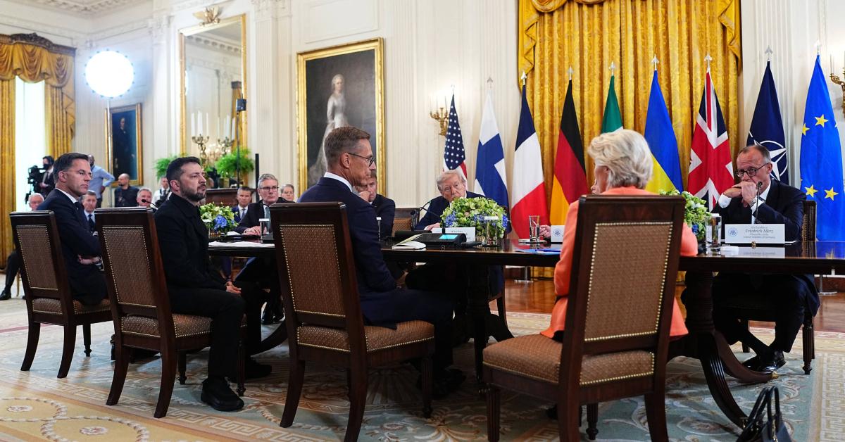Image of Alexander Stubb had been sitting right across from Donald Trump when the POTUS couldn't find him.