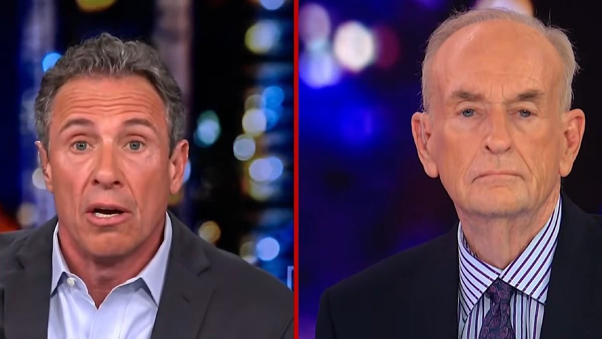 split of Chris Cuomo, Bill O' Reilly.