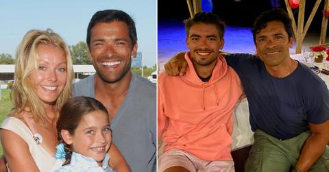 Photos of Kelly Ripa, Mark Consuelos and their kids.