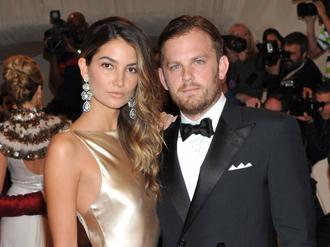 Lily Aldridge is expecting her second child with husband Caleb