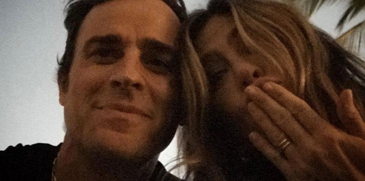 Justin theroux selfie jennifer aniston