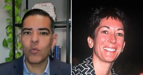 Photo of Robert Garcia and Ghislaine Maxwell