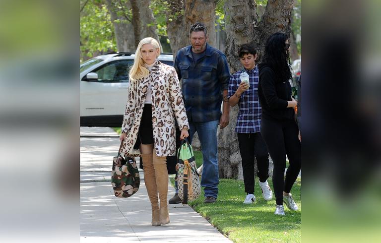 Gwen Stefani & Blake Shelton Spend Time Together On Easter Sunday