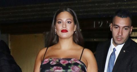 Ashley Graham In A Tight Floral Dress
