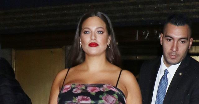 Ashley Graham In A Tight Floral Dress