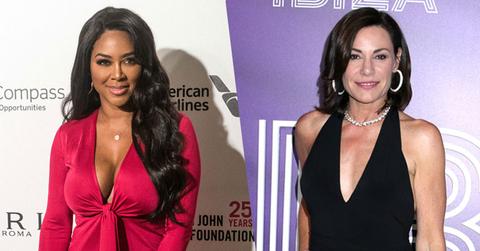 Kenya moore throwing shade luann de lesseps rhoa exit tweets pp
