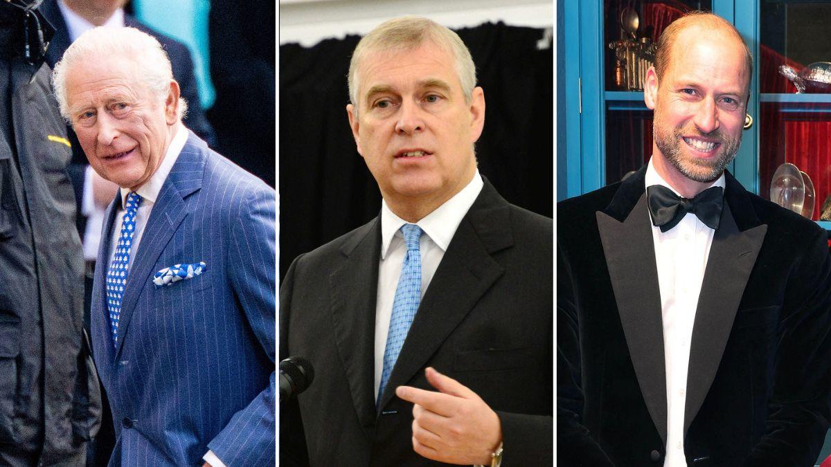 Photo of King Charles, Andrew Windsor and Prince William