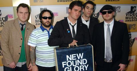 Photo of New Found Glory bandmates