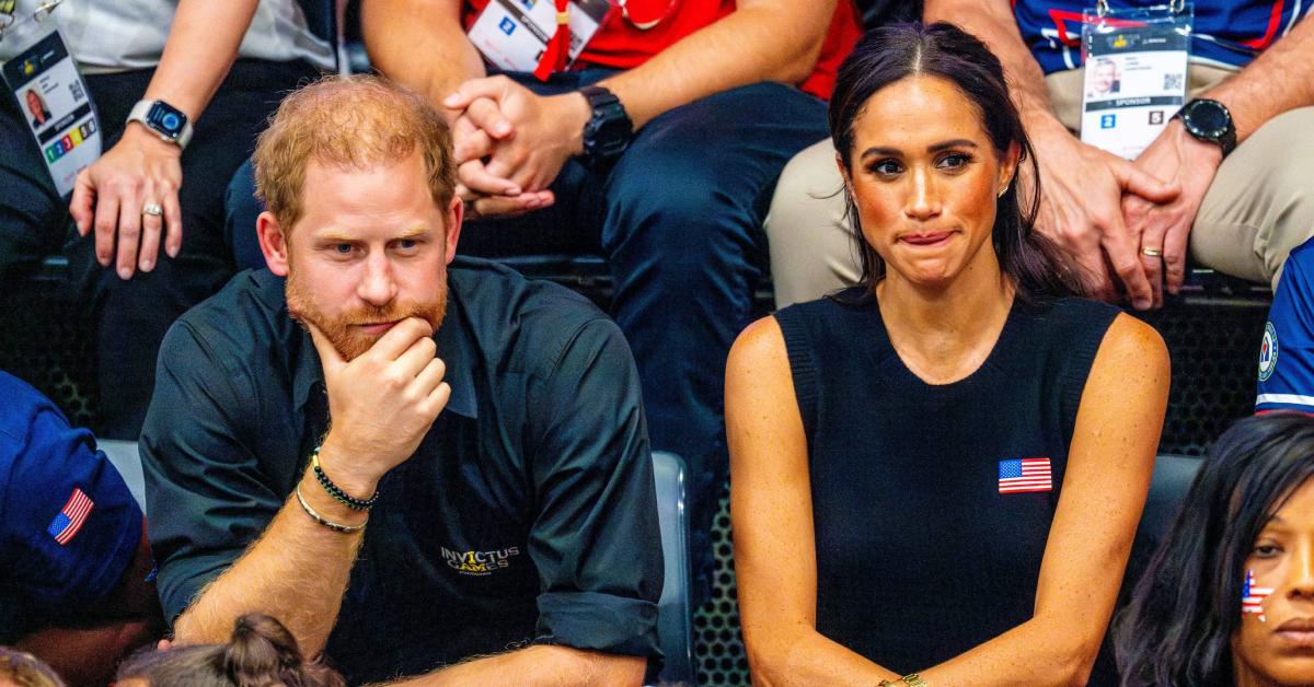 Photo of Prince Harry and Meghan Markle.