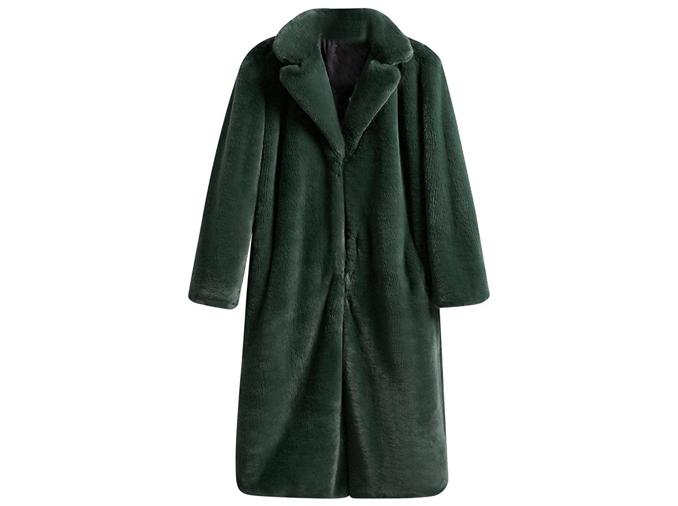 chrissy teigen green sherpa coat style beverly hills shop