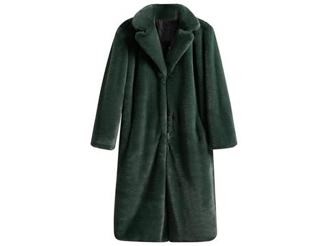 chrissy teigen green sherpa coat style beverly hills shop