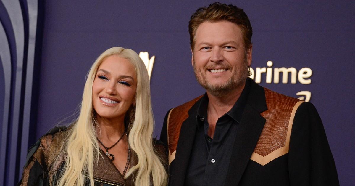 Photo of Gwen Stefani and Blake Shelton.