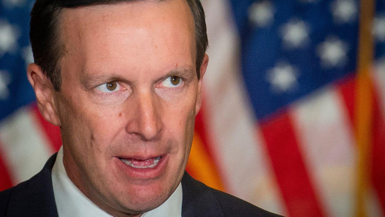 Photo of Murphy accused Hegseth of trying to cover up the cost of the war. 