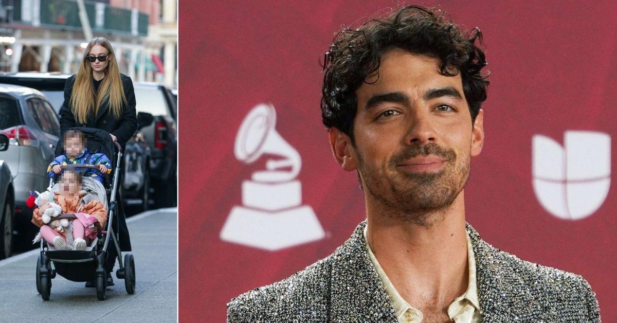 Composite photos of Sophie Turner, Joe Jonas and Their Kids