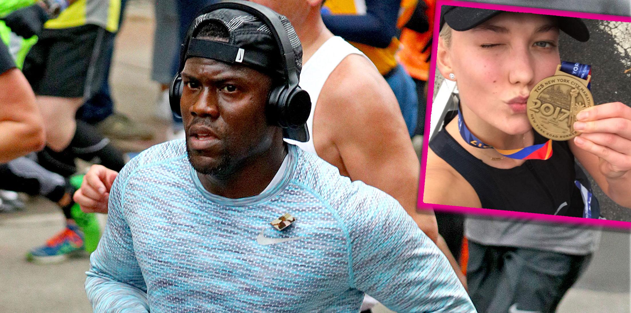 All The Celebs Who Ran The Nyc Marathon Kevin Hart Karlie Kloss And More 