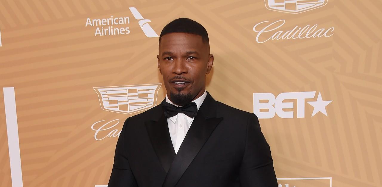 jamie foxx kissing mystery woman