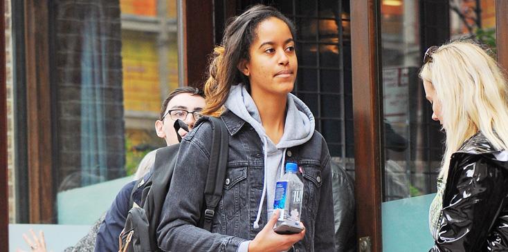 *EXCLUSIVE* Malia Obama is back at The Weinstein Company after her stalker incident